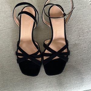 J. CREW KID SUEDE CRISS CROSS SLINGBACK SANDAL NEW 7